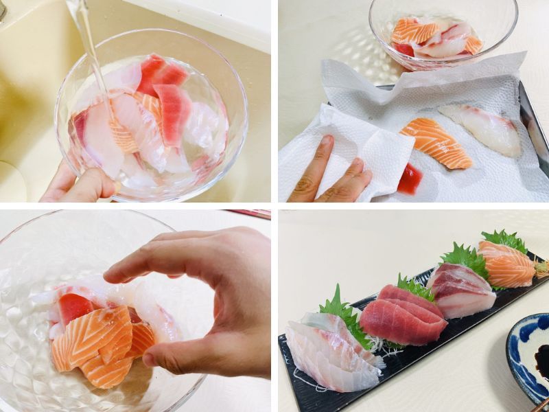 sơ chế sashimi tại nhà