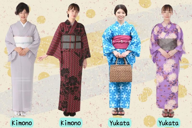 họa tiết kimono yukata