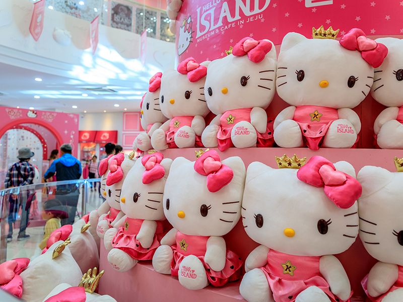 quán Hello Kitty ở Jeju