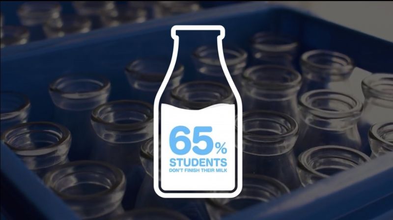 65% trẻ em không uống cạn sữa.