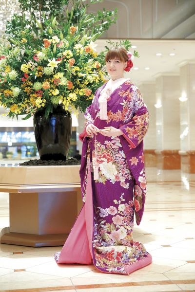 婚礼和装で「日本の花嫁」体験