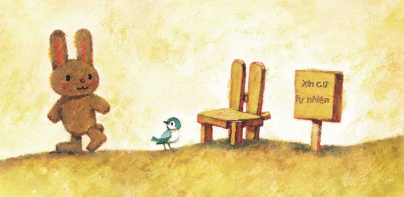 ehon chiếc ghế tốt bụng