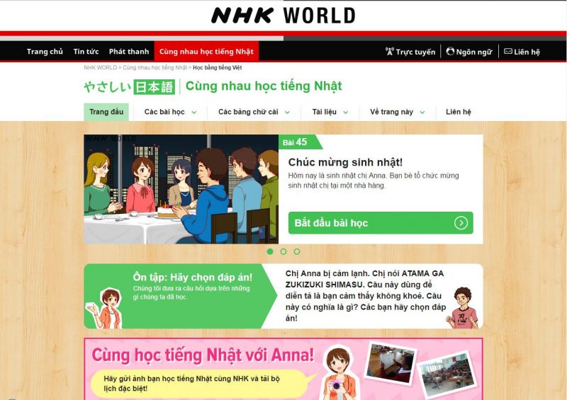 Học tiếng Nhật mỗi ngày với 10 website thú vị
