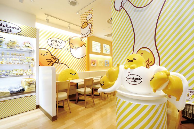 gudetama cafe không gian quán gudetama cafe không gian quán