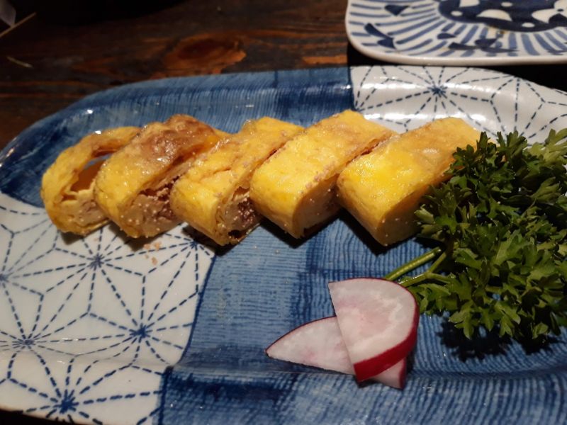 Trứng chiên cuộn cá tuyết