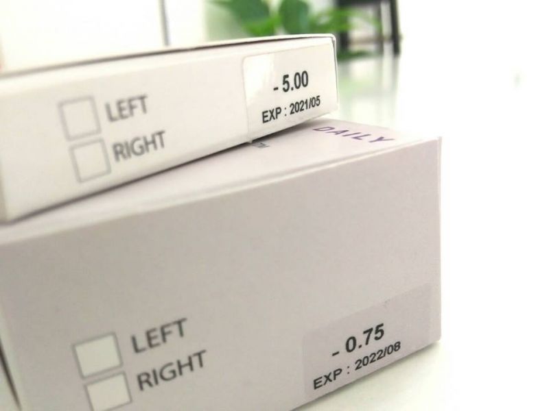 Thông số trên kính áp tròng