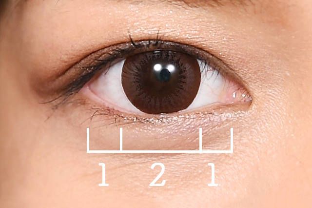 Tỷ lệ vàng cho đôi mắt đẹp tự nhiên: 1: 2: 1