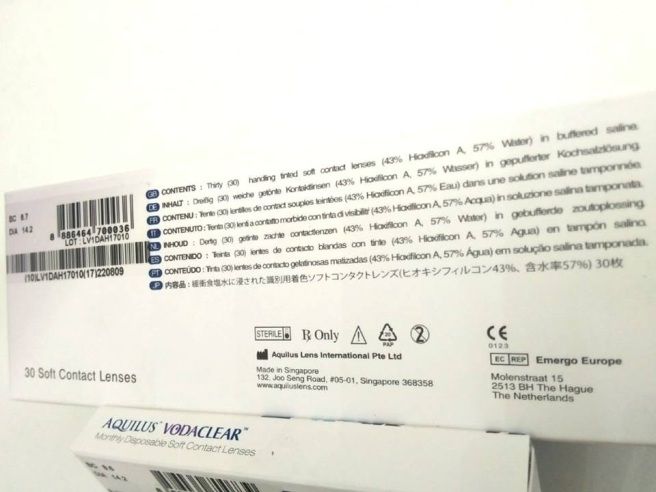 VodaClear không màu hàng ngày.