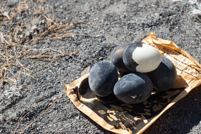 trứng đen ở Owakudani