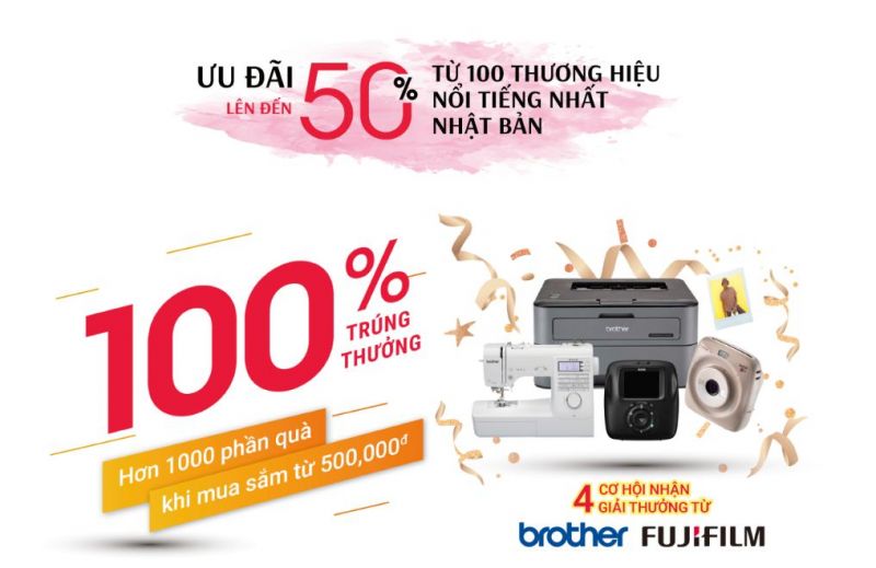 mua sắm hàng Nhật chính hãng khuyến mãi khủng