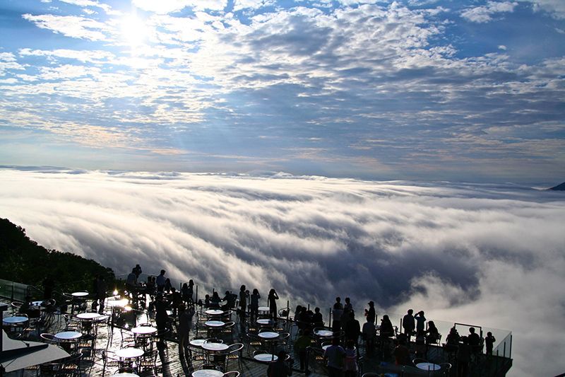 Biển mây Unkai Terrace ở tỉnh Hokkaido
