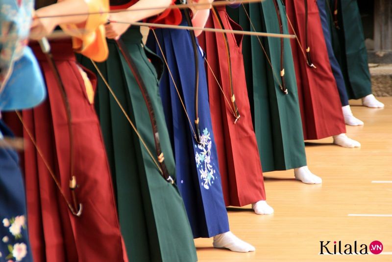 hakama trong lễ hội cung đạo