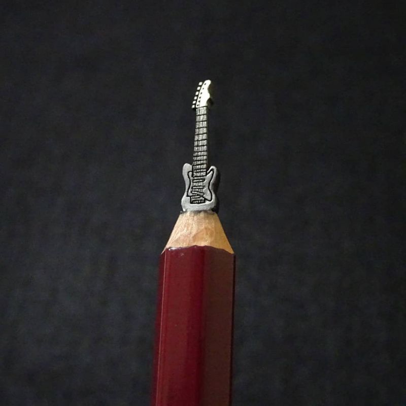 tác phẩm điêu khắc ruột bút chì độc đáo của nghệ sĩ Nhật Bản