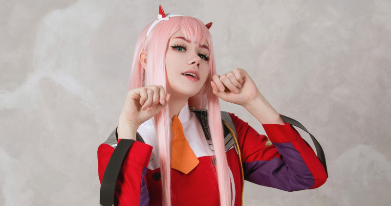 cosplay Zero Two trong anime Darling in the Franxx