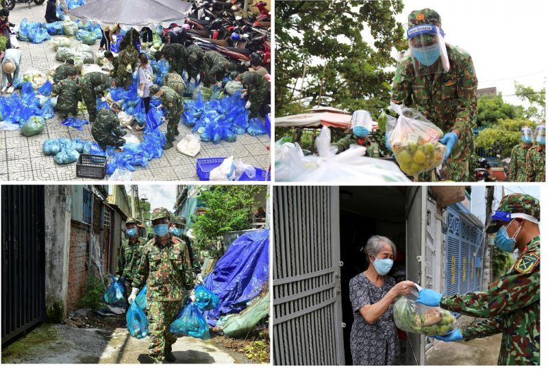 食料品の配布　ⓒ Vn Express