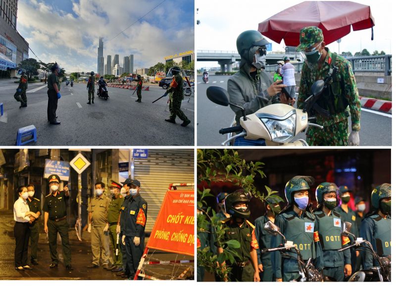 検問所の警備とパトロール　ⓒ Tuoi Tre/Vietnam News