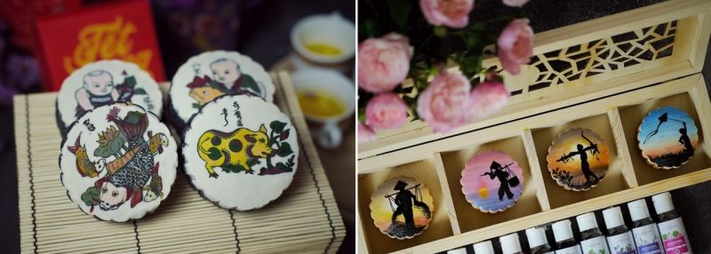 ドンホー版画のデザインと農村生活をイメージしたデコレーション　ⓒ Vietnam News