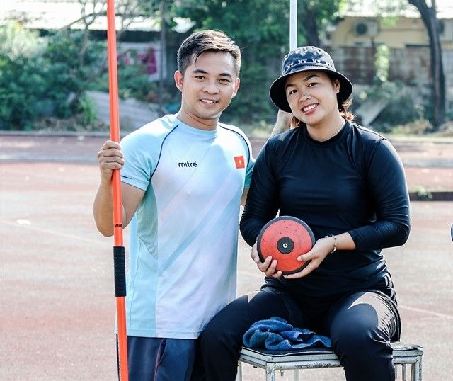 トップアスリートであるカオ・ゴック・フンさんとグエン・ティ・ハイさん夫妻　ⓒ Vietnam Net