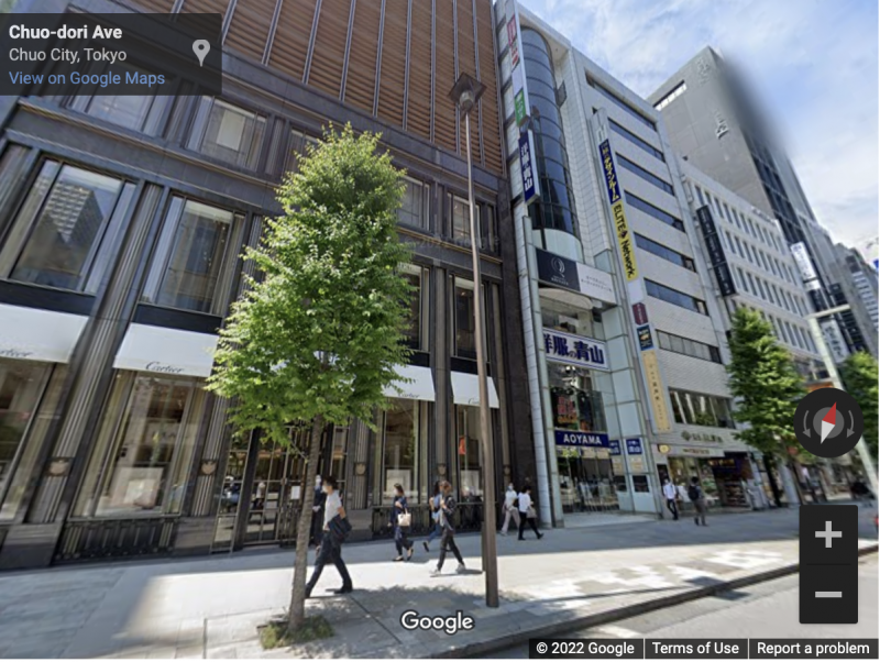 đèn đường ở ginza