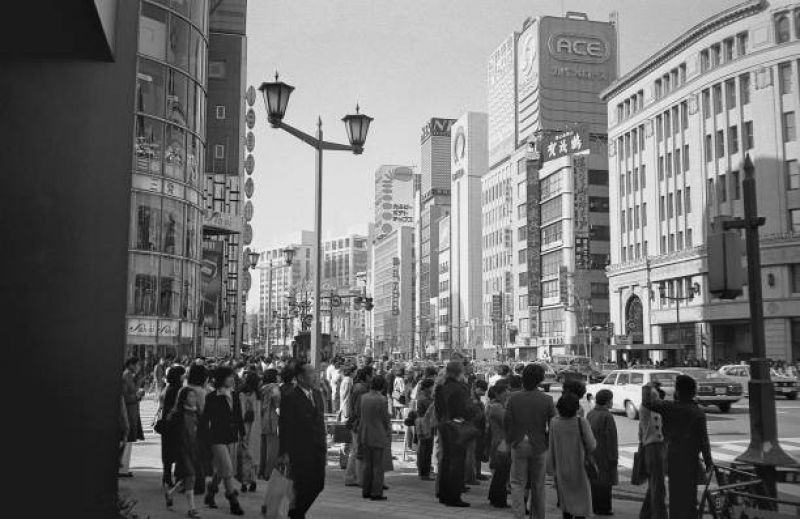 đèn đường ở Ginza