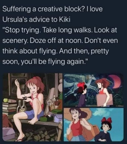 lời khuyên của ursula trong Kiki cô phù thủy nhỏ