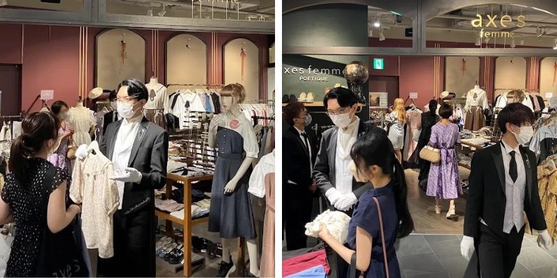 quản gia sẽ giúp khách hàng chọn lựa trang phục quản gia sẽ giúp khách hàng chọn lựa trang phục