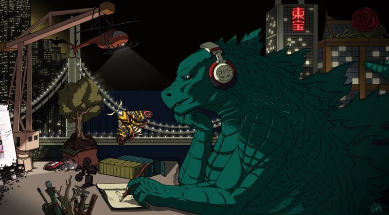Lofi Godzilla Lofi Godzilla