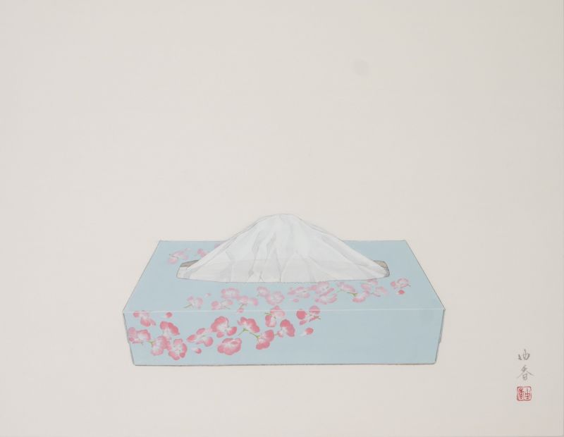 núi trong hộp giấy