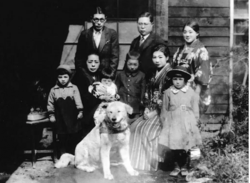 hachiko và gia đình ueno