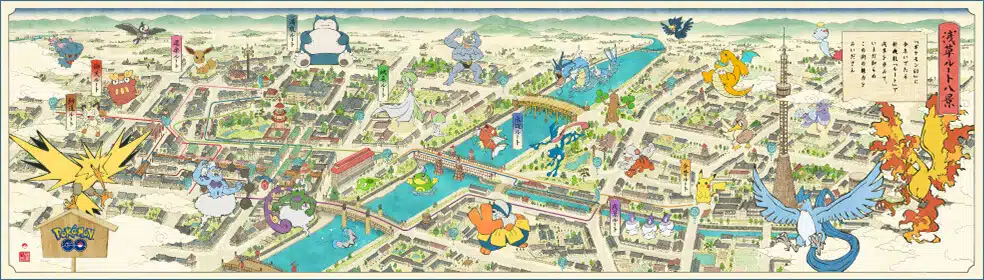 Bản đồ theo phong cách Ukiyo-e ban-do