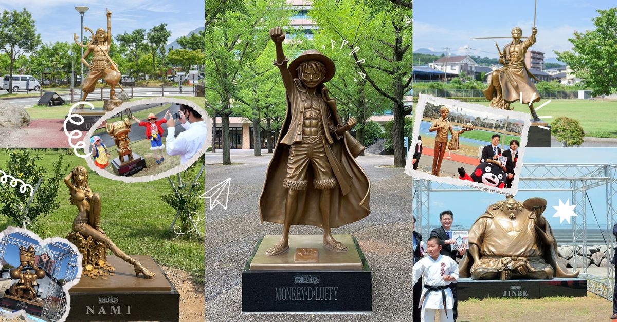 Đến Kumamoto “săn” tượng các nhân vật One Piece