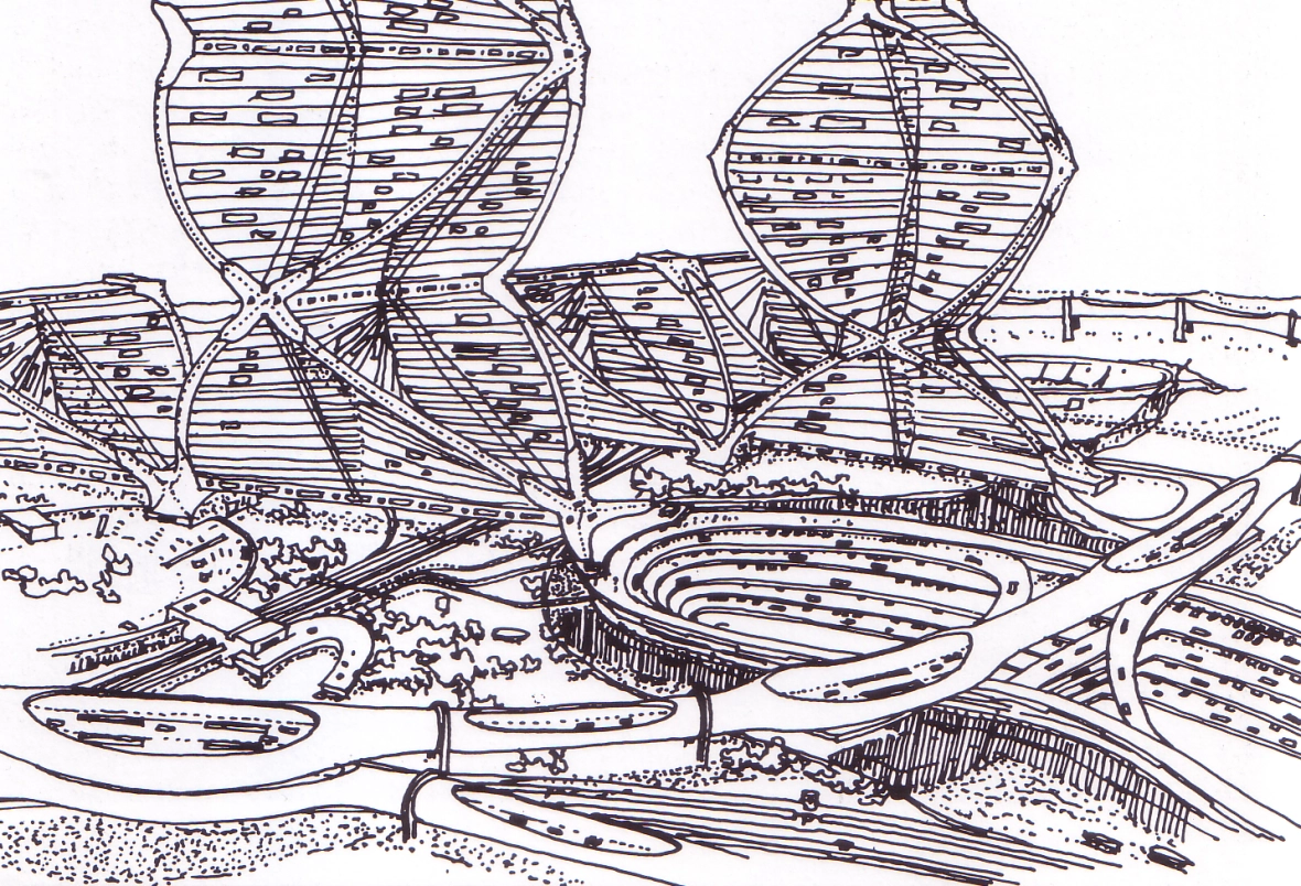 Dự án thành phố Helix 1961 của Kisho Kurokawa du-an-thanh-pho-helix-1961