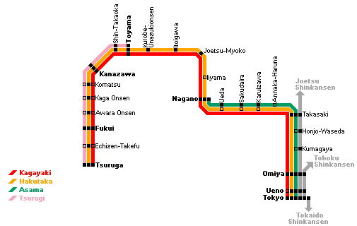 Sơ đồ tuyến Hokuriku Shinkansen so-do