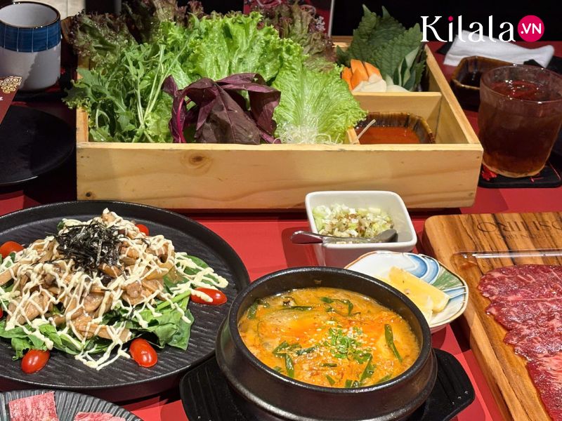 rau ăn kèm thịt nướng rau-canh