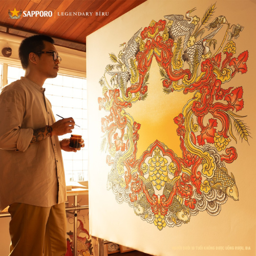 Bia Sapporo hợp tác với nghệ sĩ Việt ra mắt phiên bản giới hạn Tết 2026