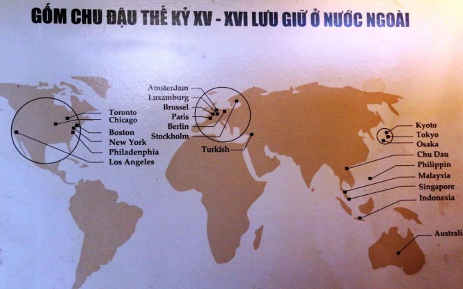 gốm-chu-đậu-ở-nước ngoài