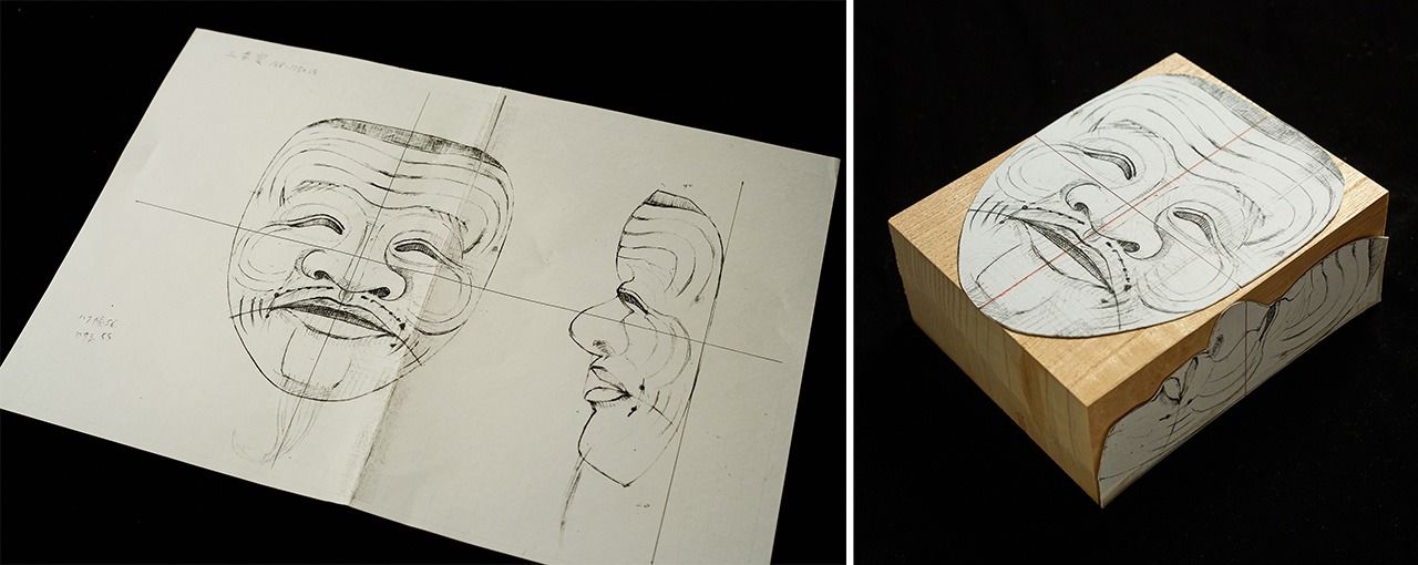 phác-thảo-mặt-nạ