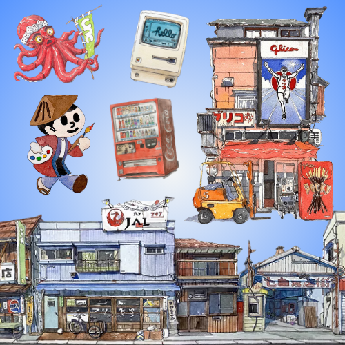 Những ngôi nhà cũ kỹ thời Showa “tái sinh” qua nét vẽ của gen Z người Brazil