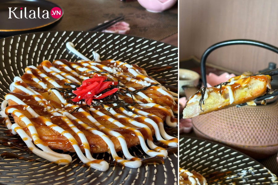 bánh xèo kiểu nhật chay