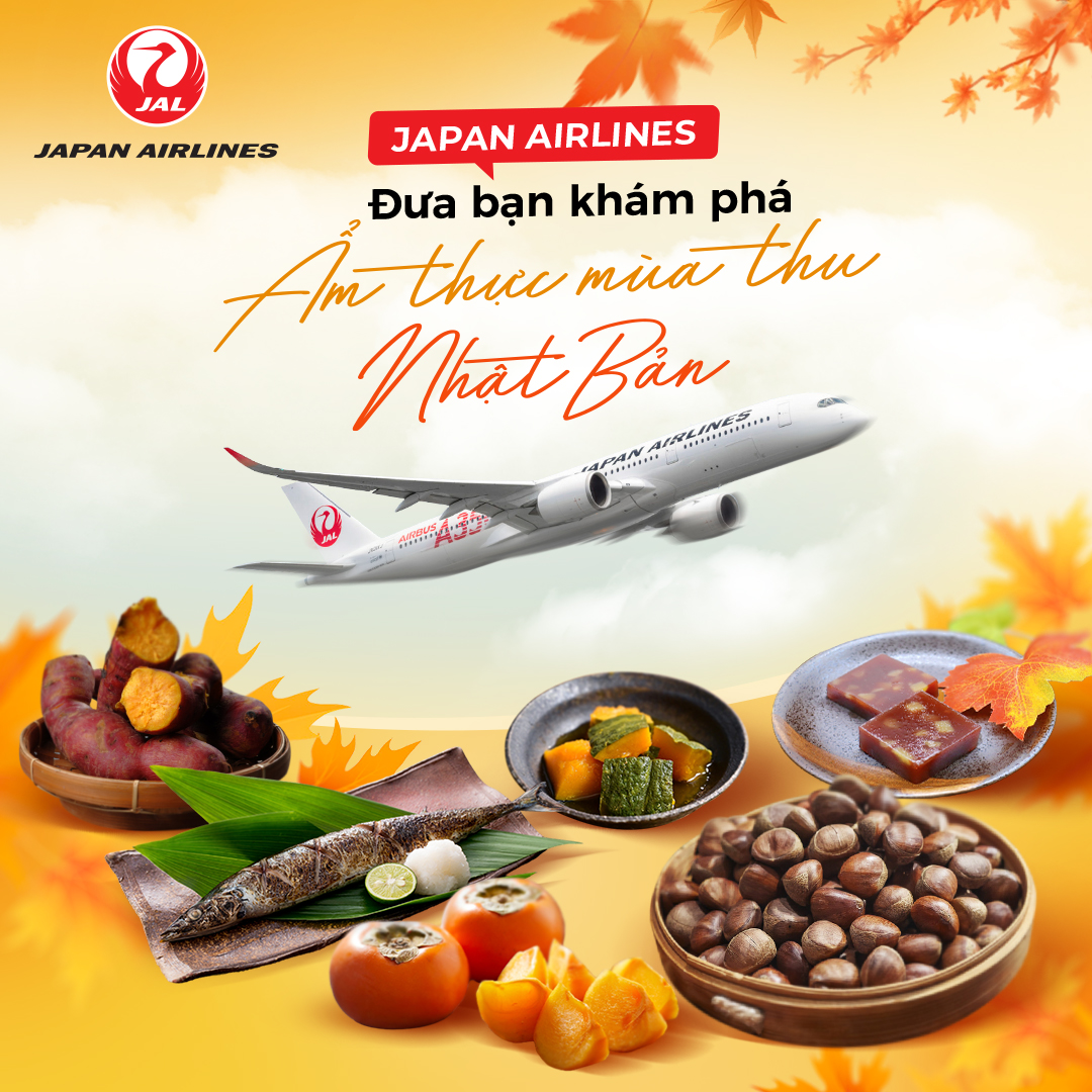Japan Airlines đưa bạn khám phá ẩm thực mùa thu Nhật Bản