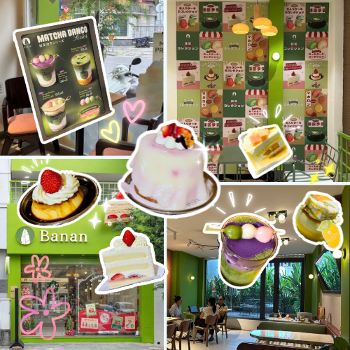 Thưởng thức trà chiều với bánh ngọt kiểu Nhật tại Banan Fukuoka