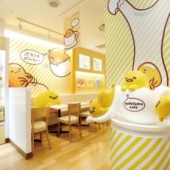Cafe trứng lười Gudetama đáng yêu siêu cấp tại Osaka