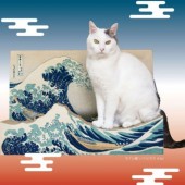 Nâng tầm bàn cào móng mèo với tranh Ukiyo-e