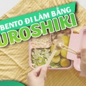3 cách gói cơm trưa văn phòng bằng Furoshiki