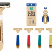 Dao cạo râu bằng giấy của Nhật giúp giảm thiểu rác thải nhựa