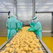 Lô thịt gà chế biến đầu tiên được xuất khẩu sang Nhật