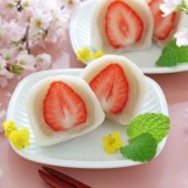 Cách làm Ichigo Daifuku – Bánh "Đại phúc dâu" may mắn