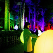 Triển lãm vườn đêm của teamLab tại công viên Kairakuen