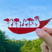 Những tác phẩm nghệ thuật từ lá cây của nghệ sĩ Nhật mắc chứng ADHD