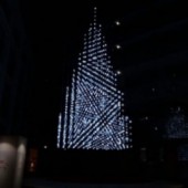 Cây thông Noel được tạo ra từ 1.000 quả bóng Mizuhiki